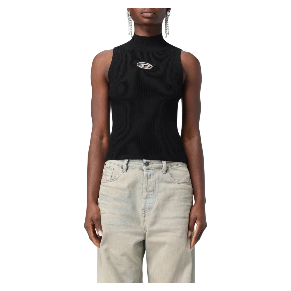Diesel Stijlvolle Sweaters voor Mannen en Vrouwen Black Dames