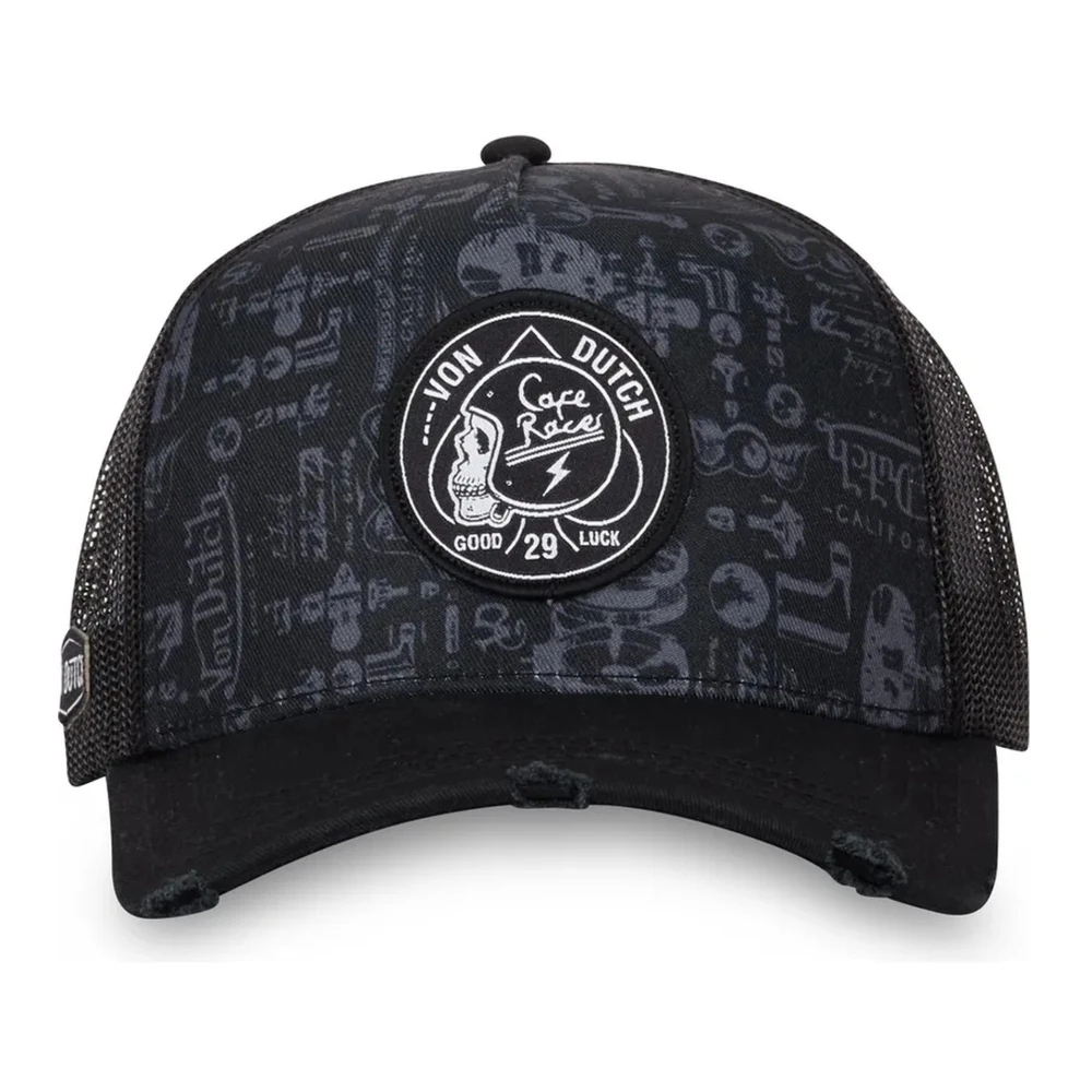 Von Dutch Zwart Logo Trucker Cap Black Heren