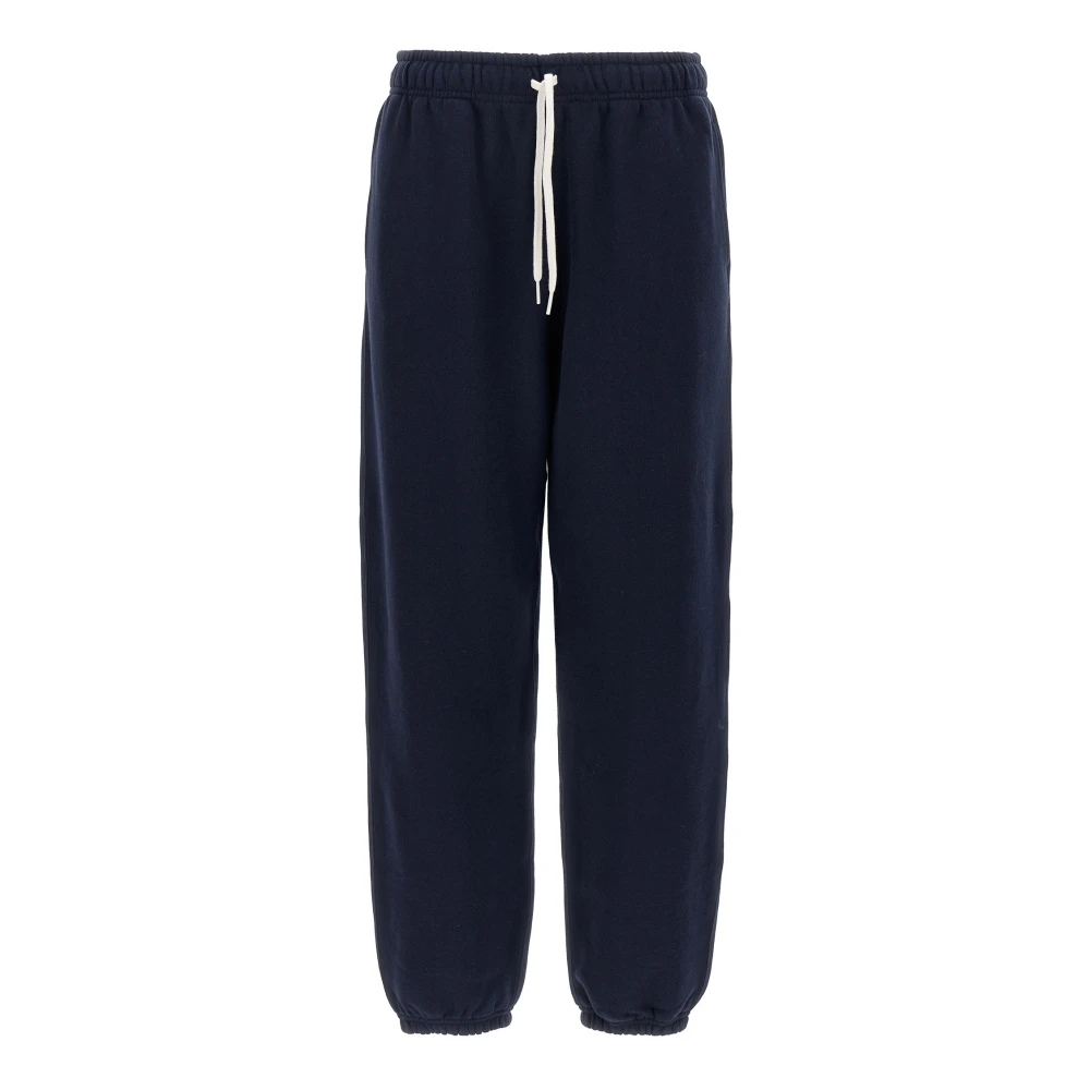 Polo Ralph Lauren Women's Blue Sweatpants, S, Fleece Cotton Joggers