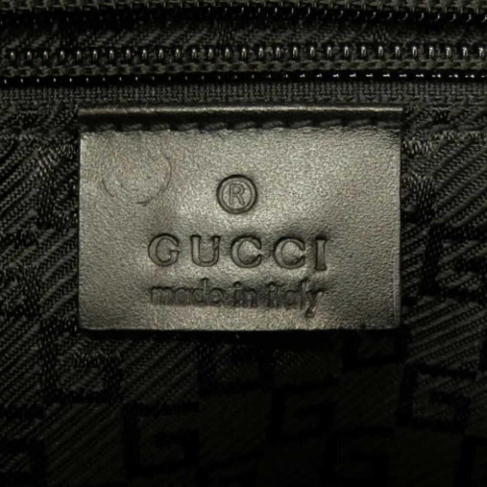 Gucci Vintage Pre-owned Canvas shoulder-bags Black Heren