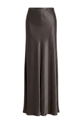 Glansig satin kjol