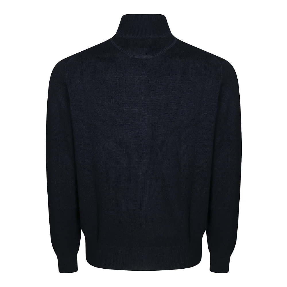 Sun68 Solide Warme Full Zip Jas Blue Heren
