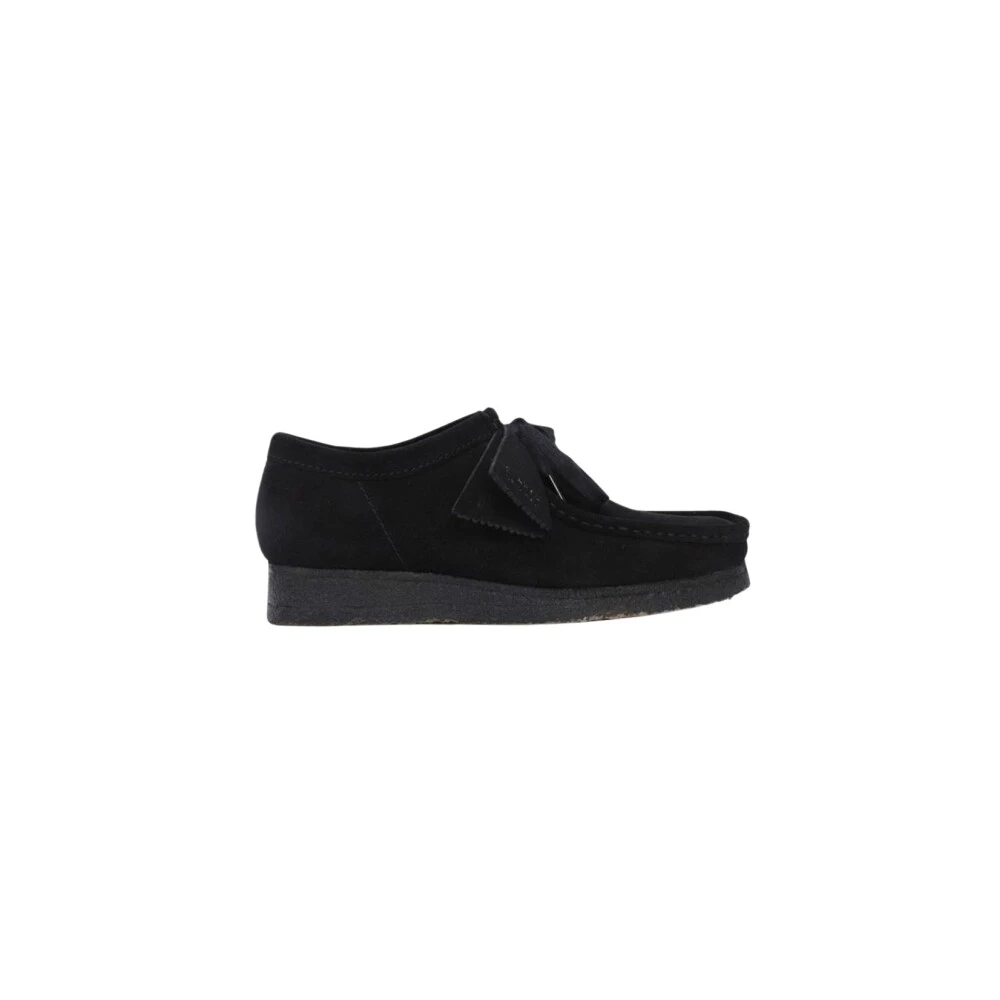 Clarks Black Laced Shoes, Male, 8 1/2 Uk, Wallabee