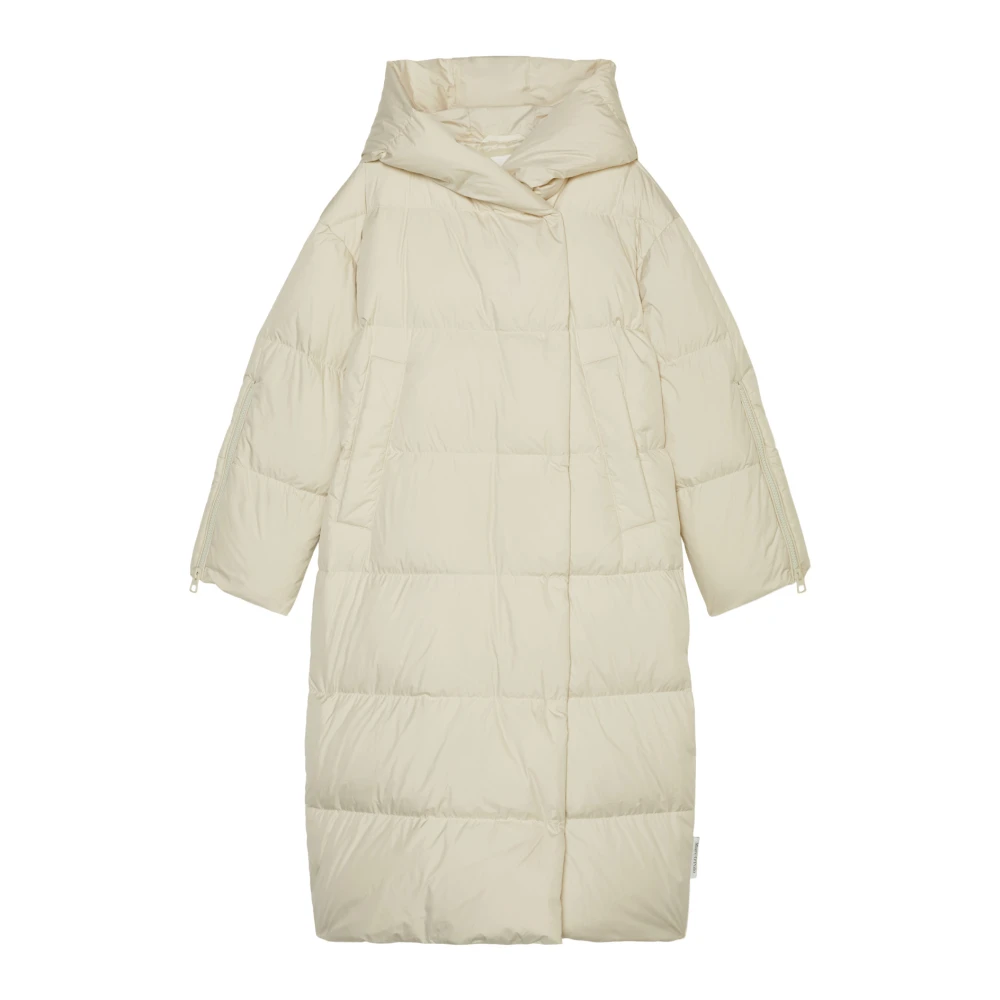 Marc O'Polo Relaxte gewatteerde jas met capuchon Beige Dames