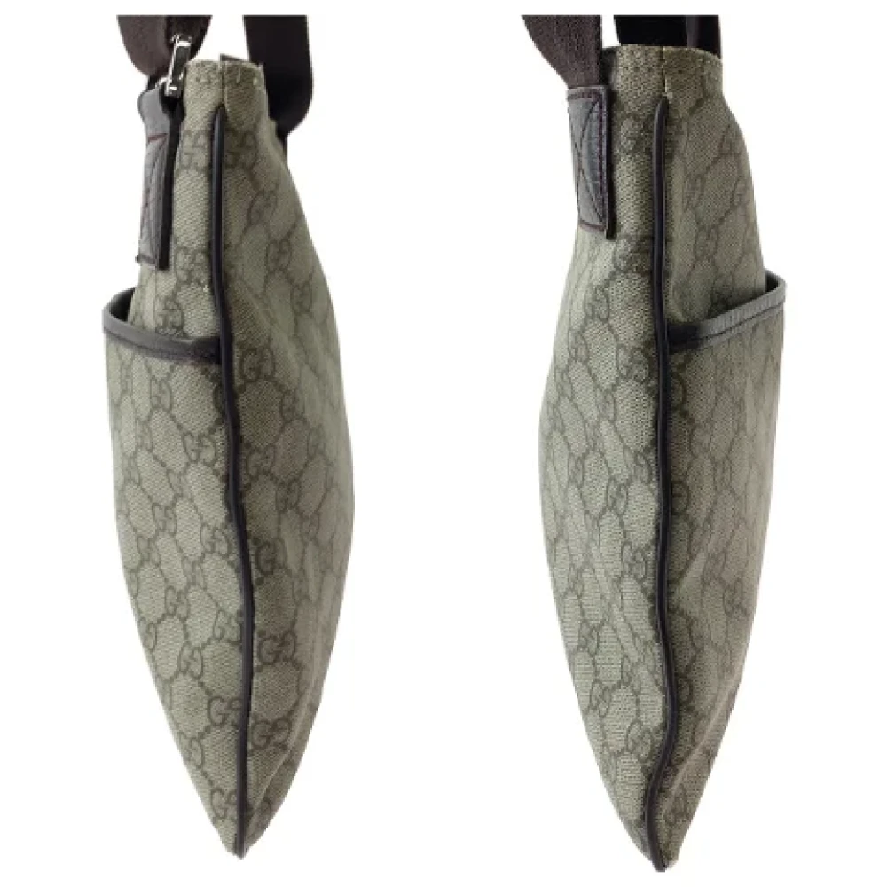 Gucci Vintage Pre-owned Canvas gucci-bags Beige Heren