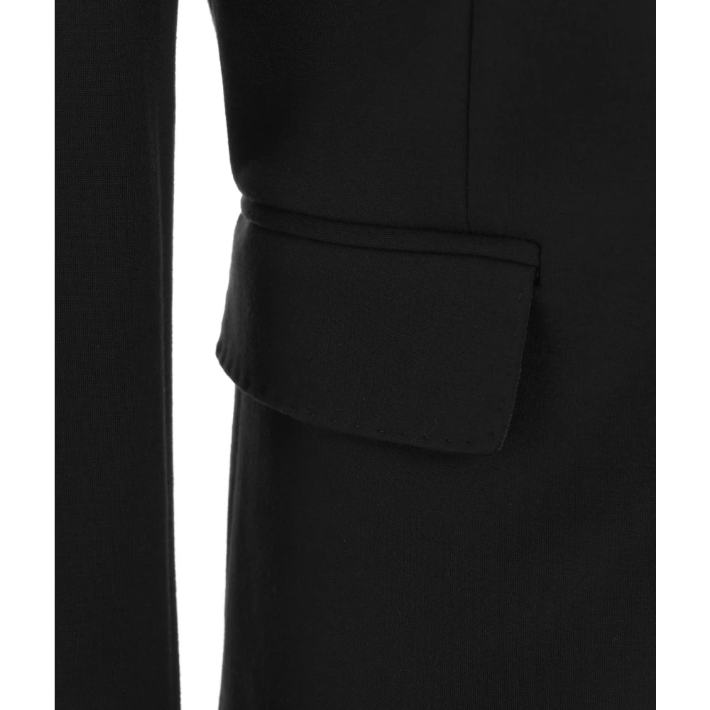 Gender Italiaanse blazer met peaked lapels Black Dames