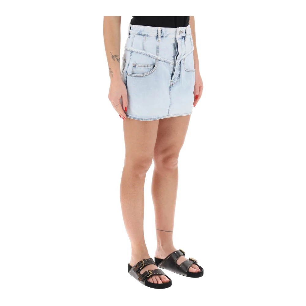 Isabel marant Narjis Denim Mini Rok Blue Dames