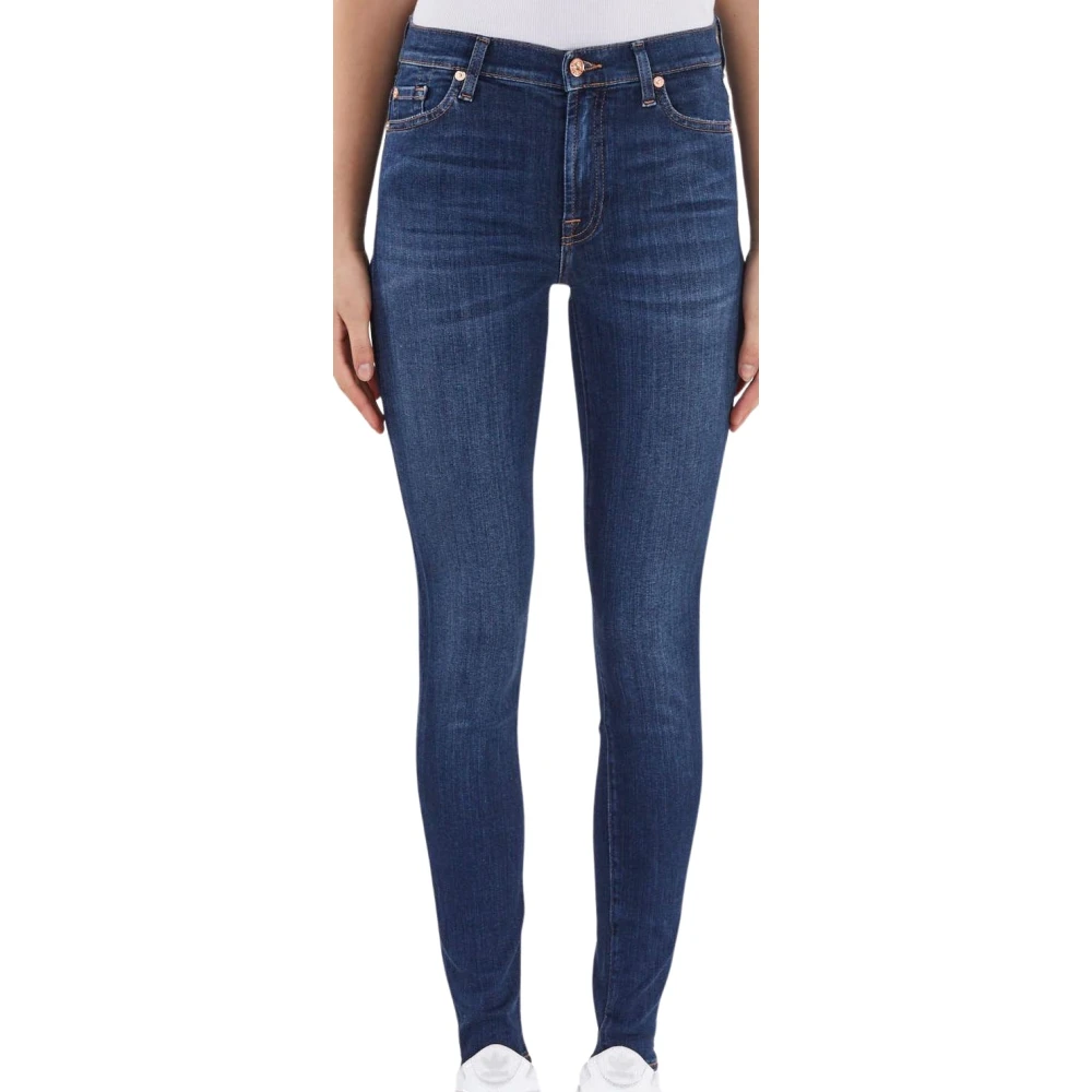 7 For All Mankind Luxe Skinny Jeans Blue Dames