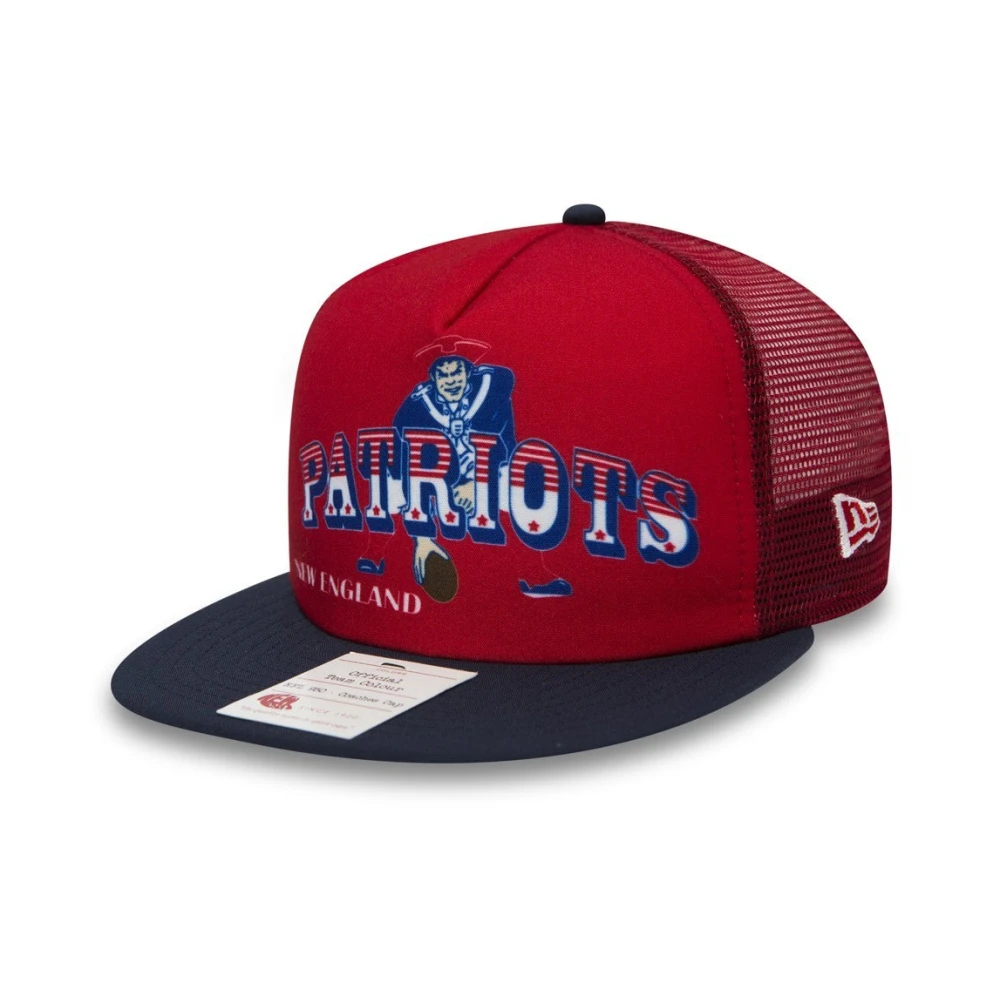 New era NFL Trucker Platte Klep Pet Rood Blauw Red Heren