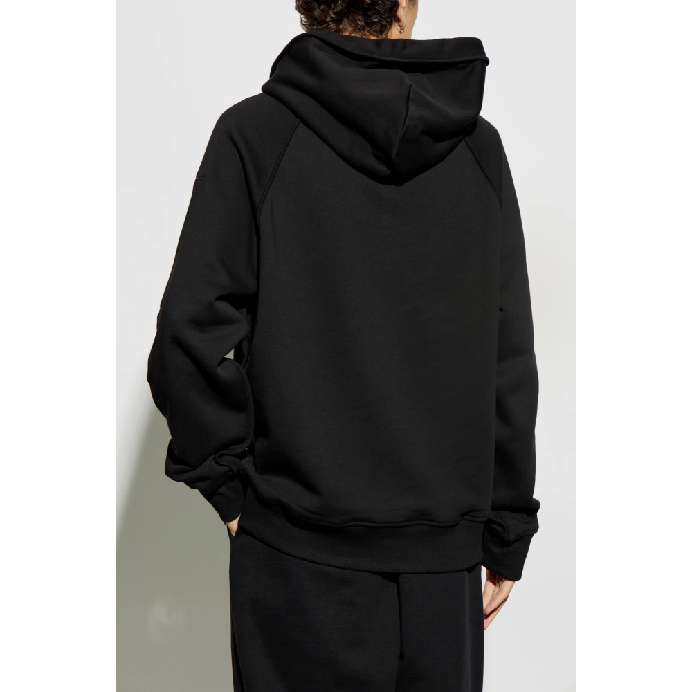 Versace Jeans Couture Sweatshirt met ritssluiting zakken Black Heren