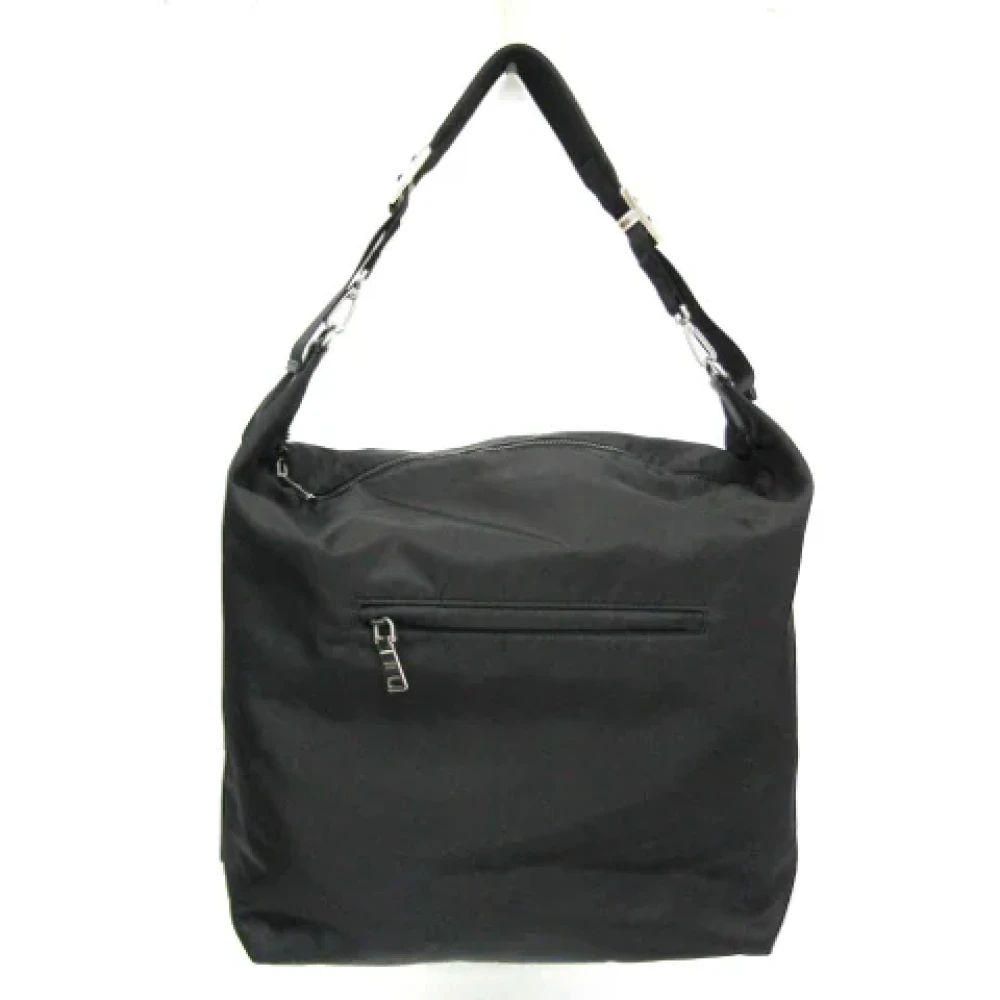 Prada Vintage Pre-owned Nylon shoulder-bags Black Dames