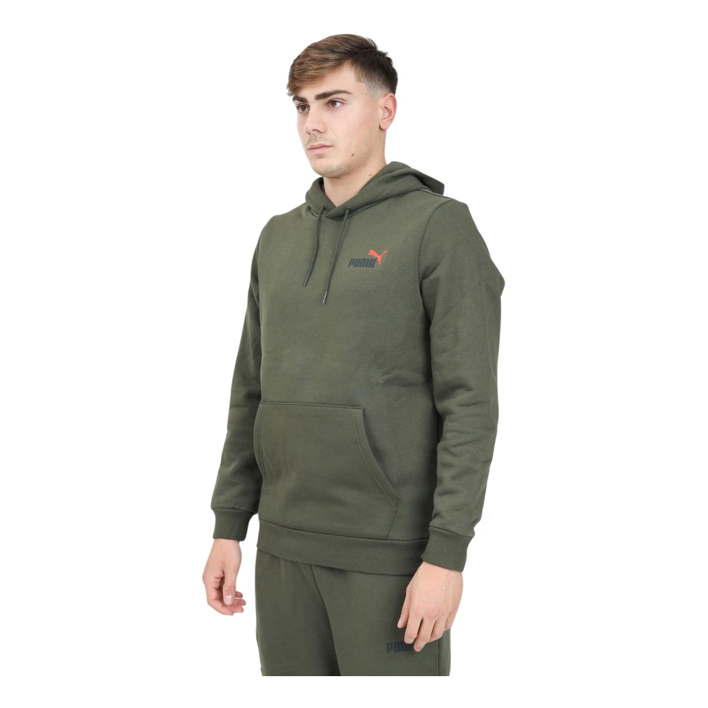 Puma Groene hoodie met klein logo trui Green Heren