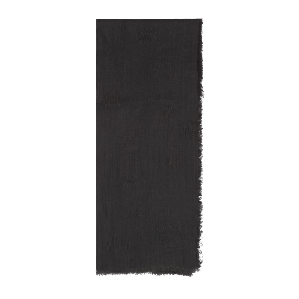 Giorgio Armani Stilfull Vinter Scarf Kollektion Black, Dam