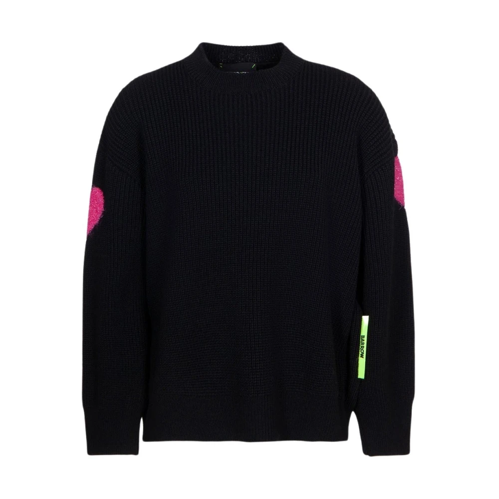 Barrow Women's Black Round-Neck Knitwear, M, Jumper