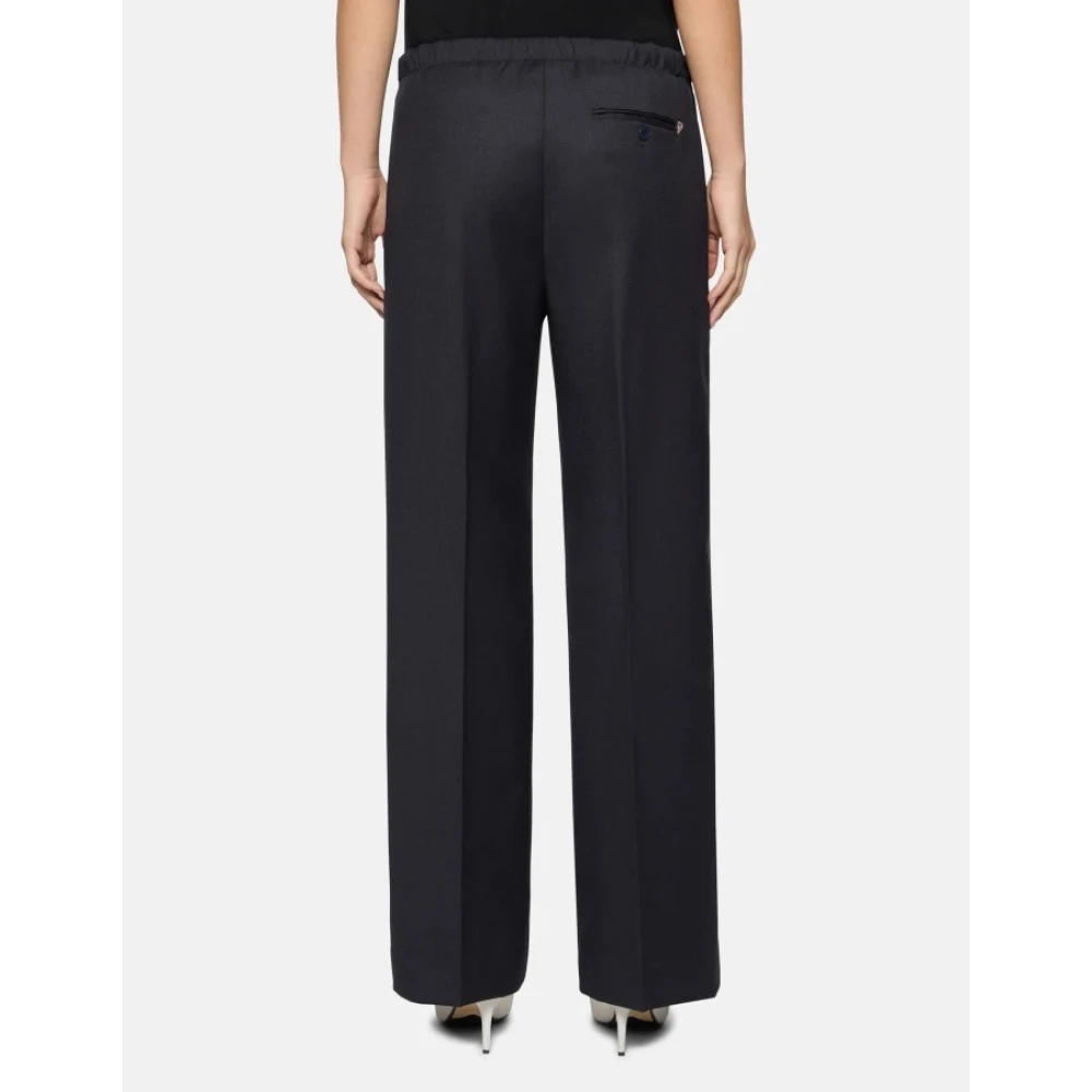 Dondup Wollen gabardine losse Emi broek Blue Dames