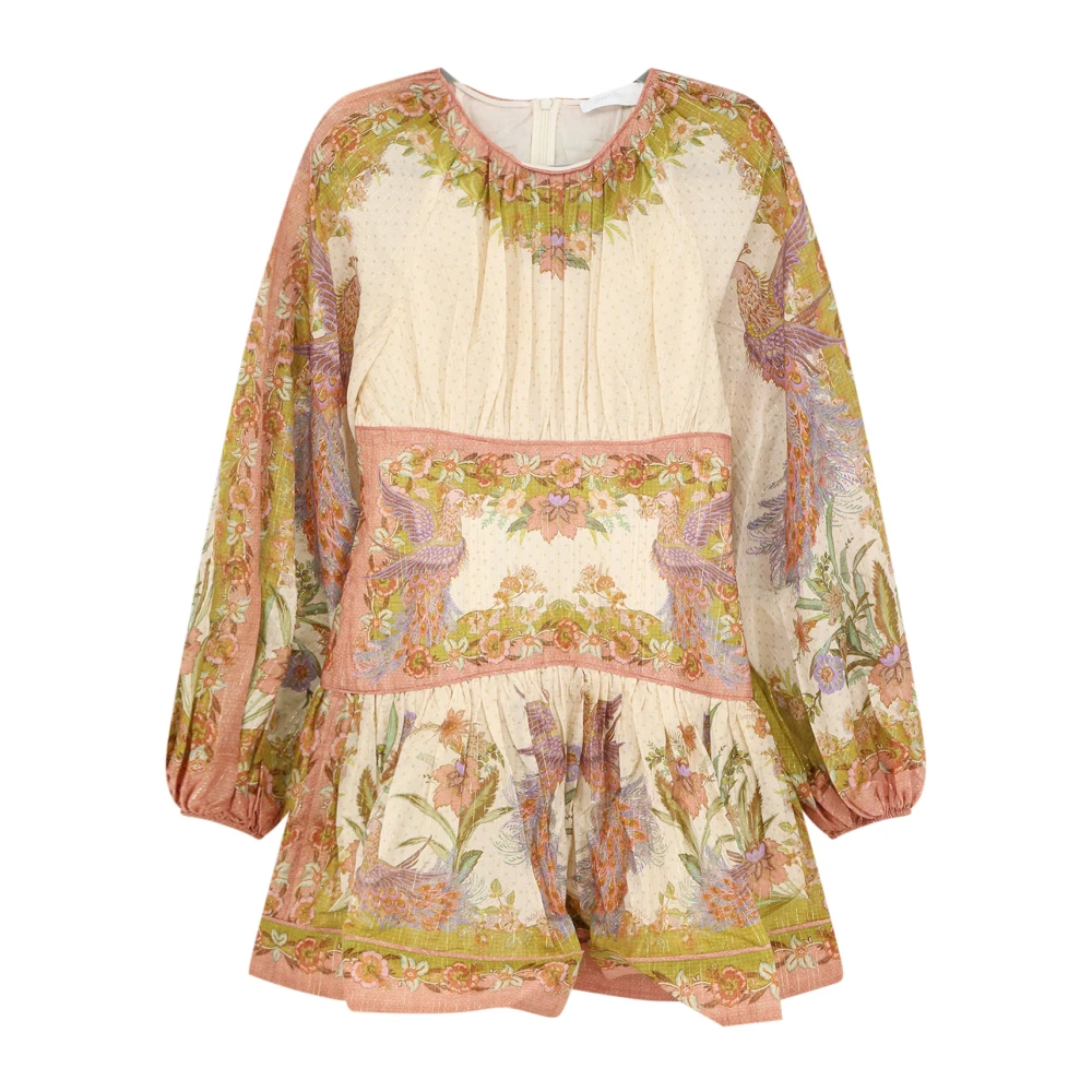 Zimmermann Multicolor Indra Mini Dress - Female - Short Dresses - Xs - Dresses