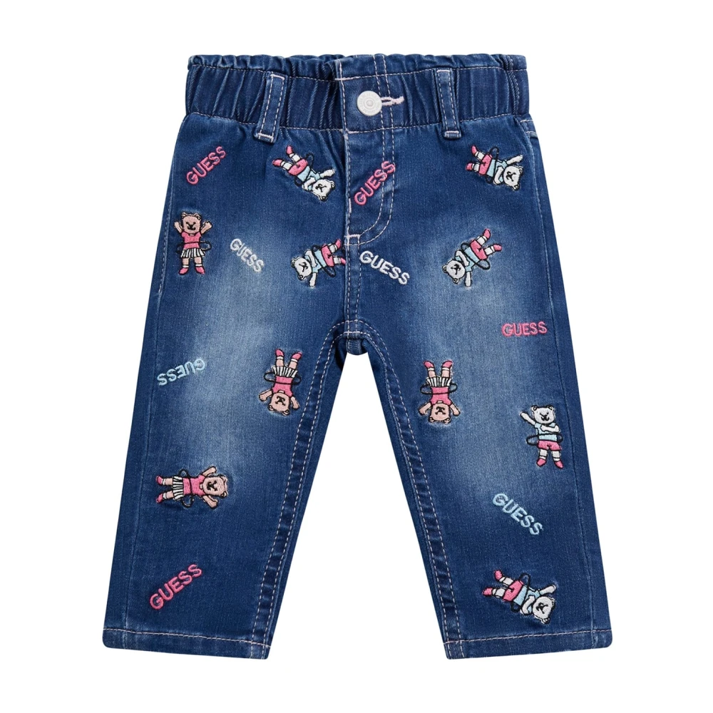 Guess Logo Patch Jeans Blue, Unisex