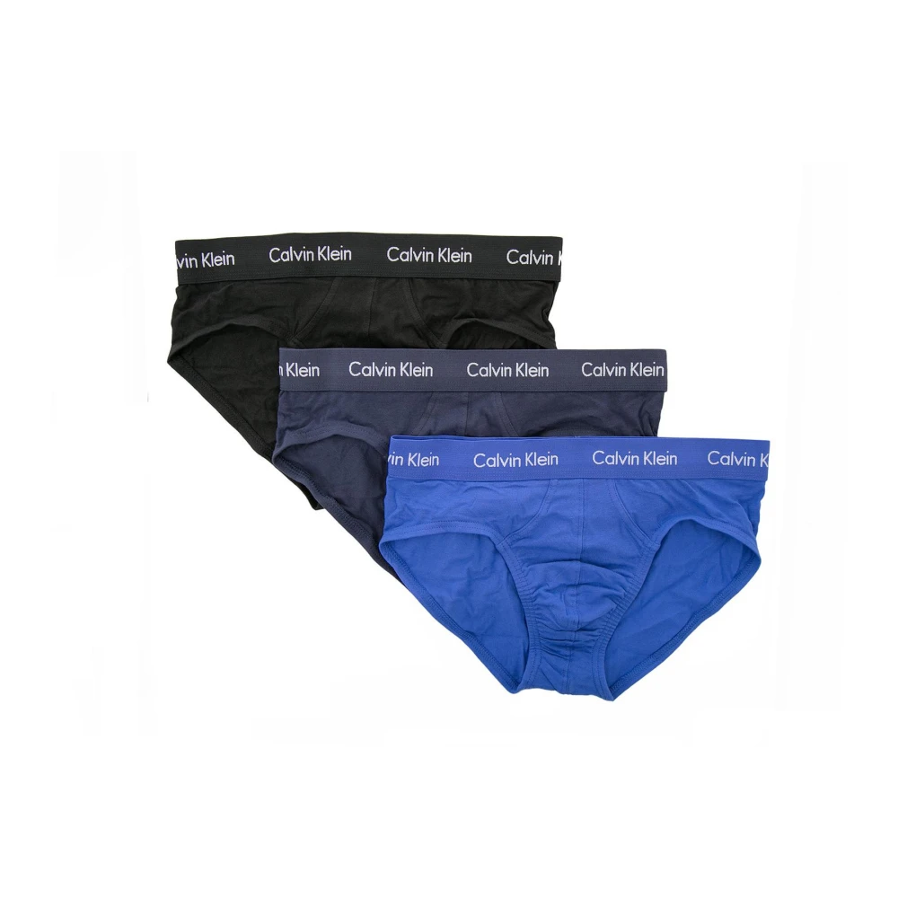 Calvin Klein Men's Blue Underpants, S, Print Underwear By