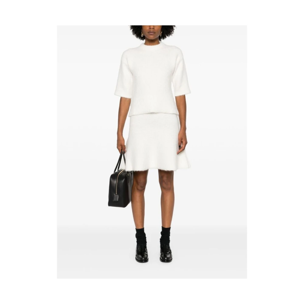 Fabiana Filippi Ivoor Wit Cashmere Blend Sweater White Dames