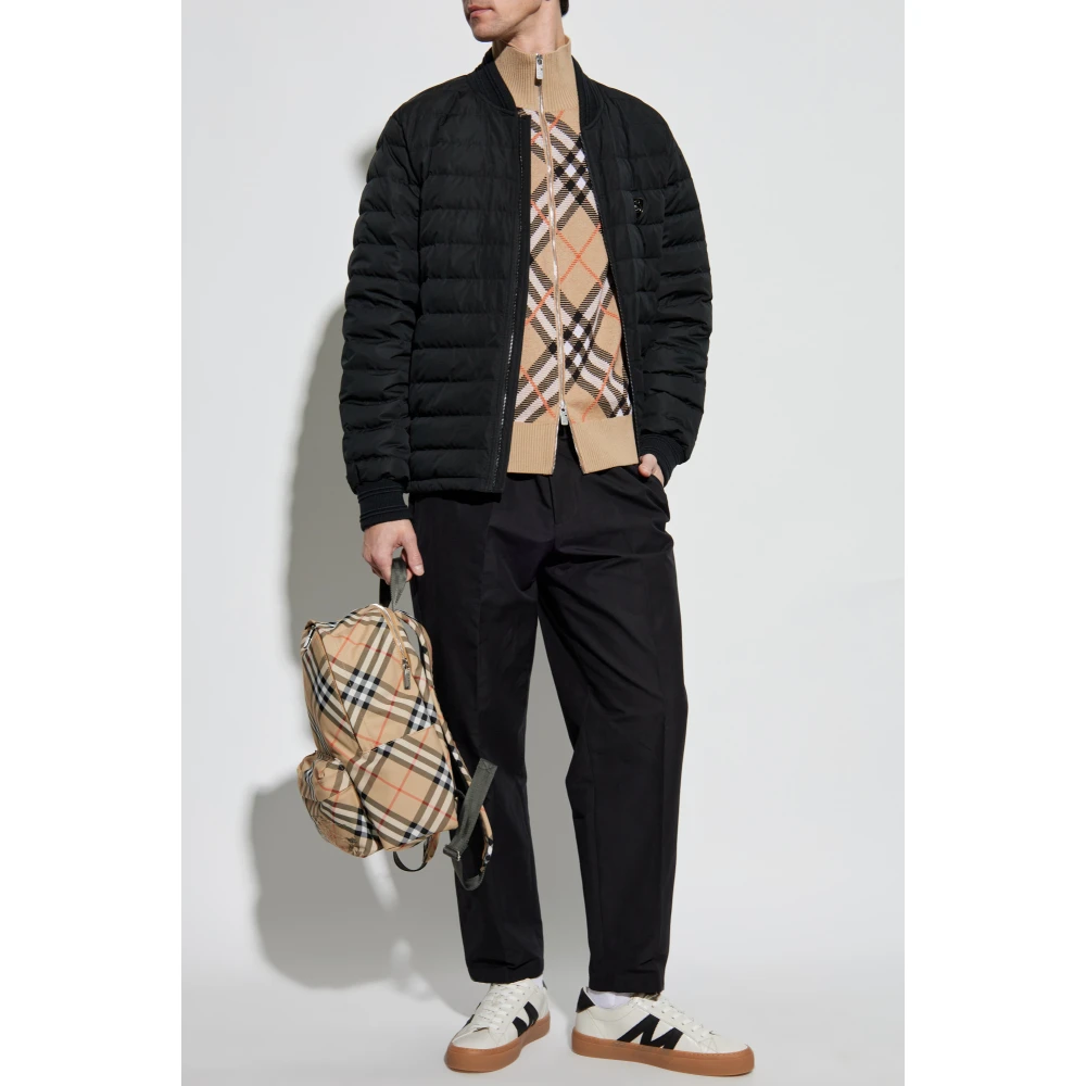 Burberry Donsjack met logo-vormige applicatie Blue Heren