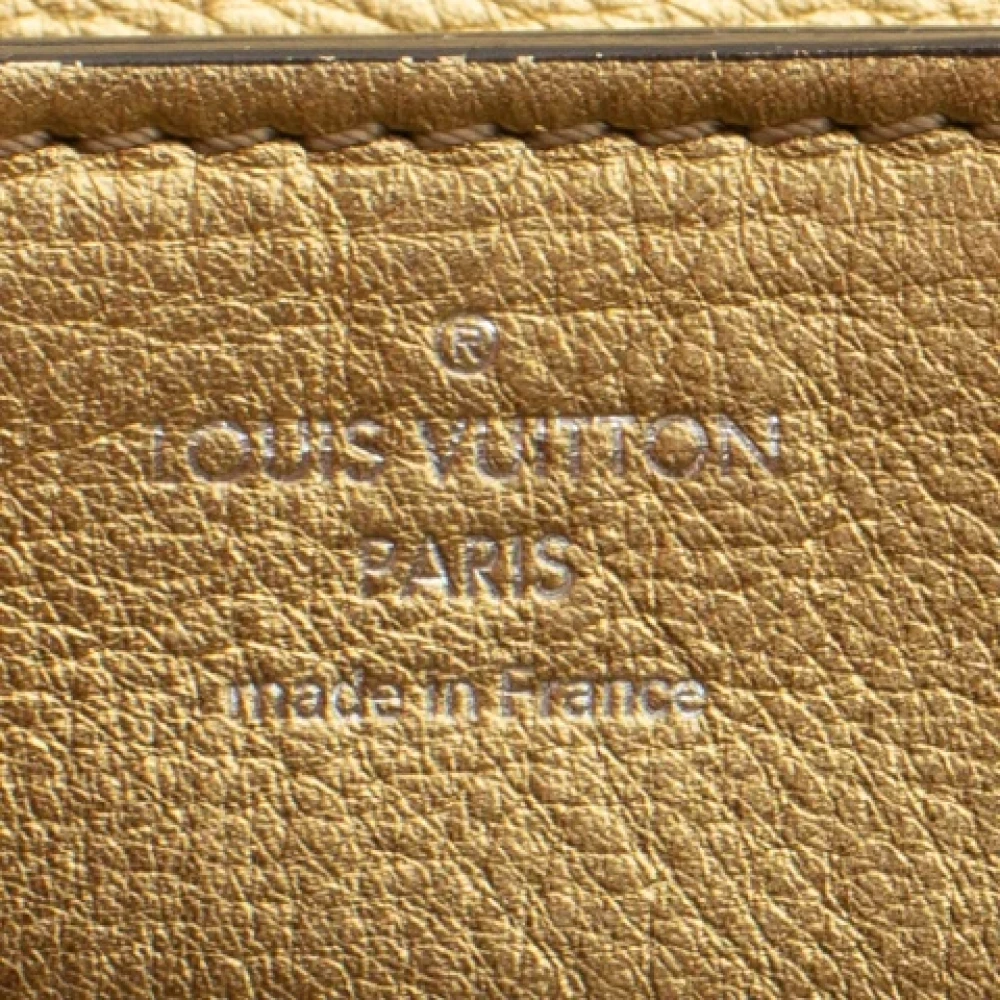 Louis Vuitton Vintage Pre-owned Leather backpacks Yellow Dames