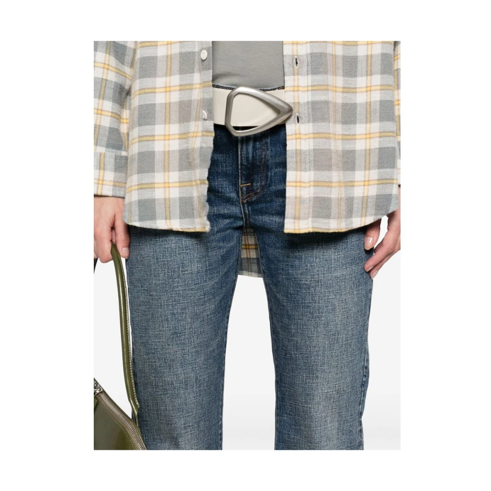 R13 Blauwe Klassieke Five-Pocket Jeans Blue Dames