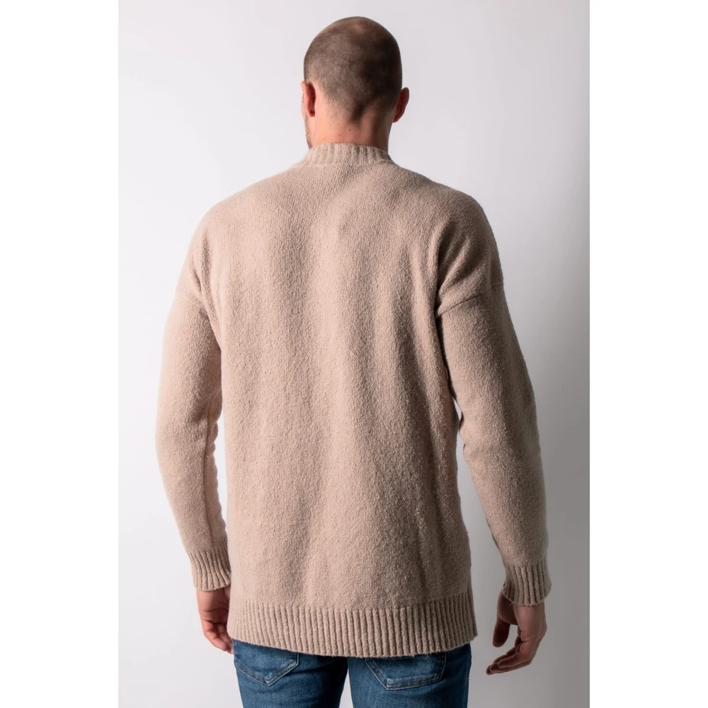 Kiefermann Zachte katoenen trui in taupe Beige Heren