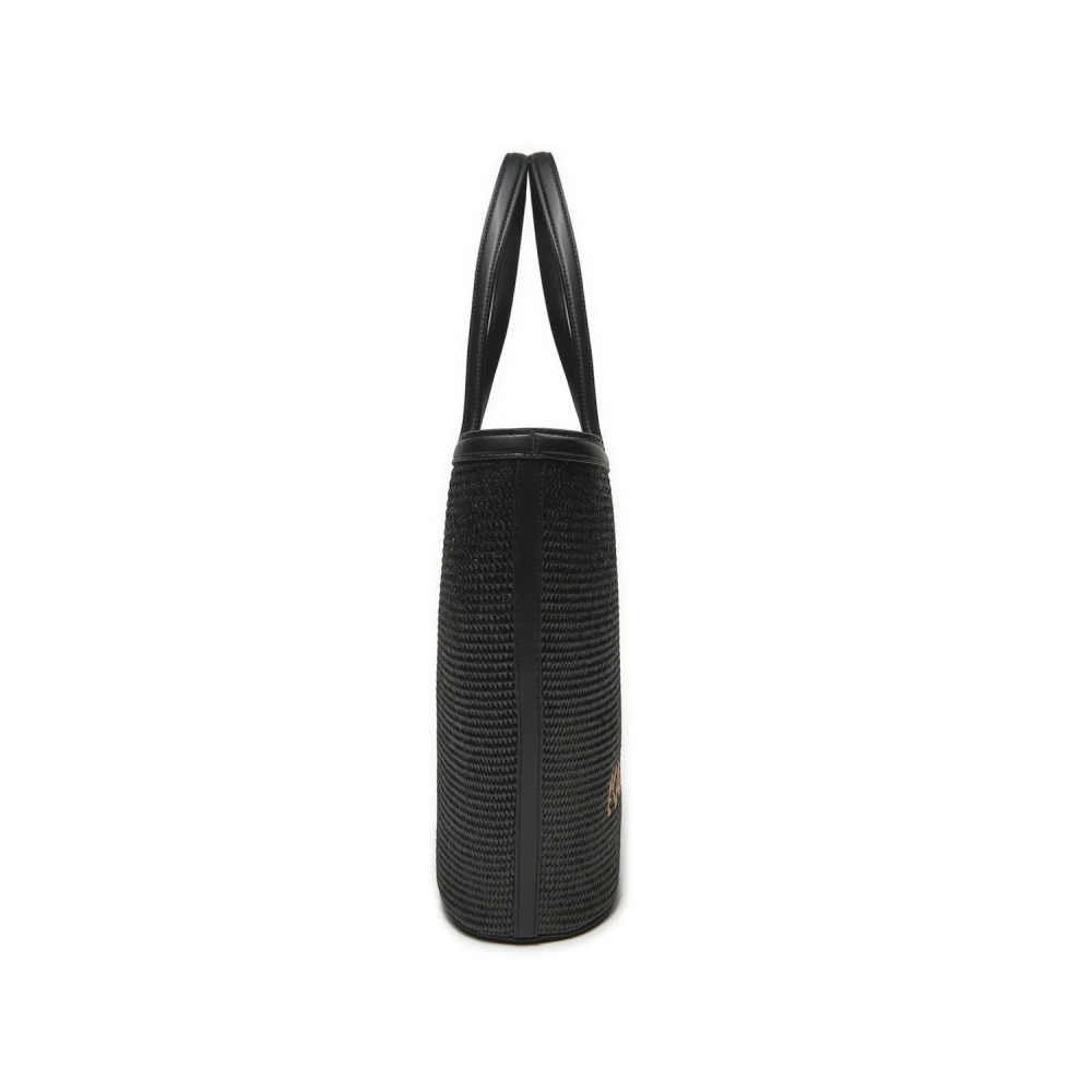 Karl Lagerfeld Zomer Raffia Tote Tas Black Dames