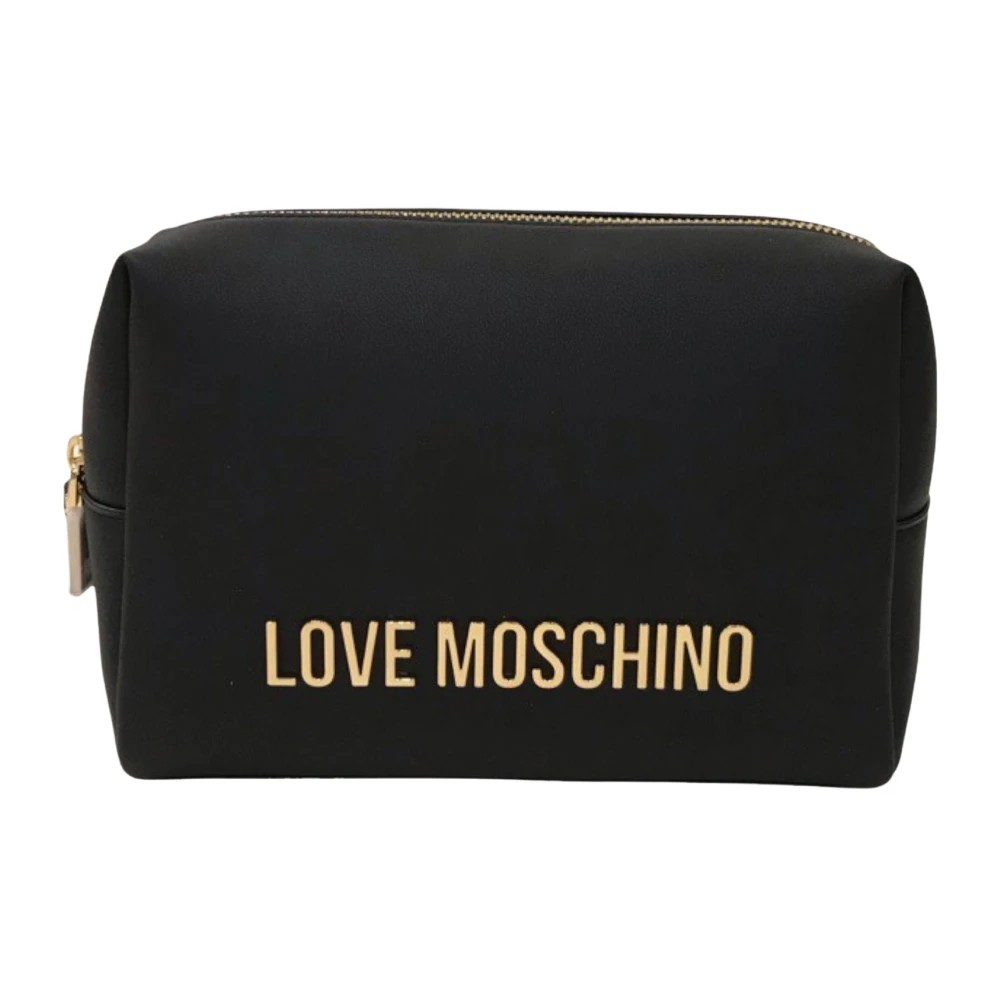 Love Moschino Zwarte Logo Rits Tas Black Dames