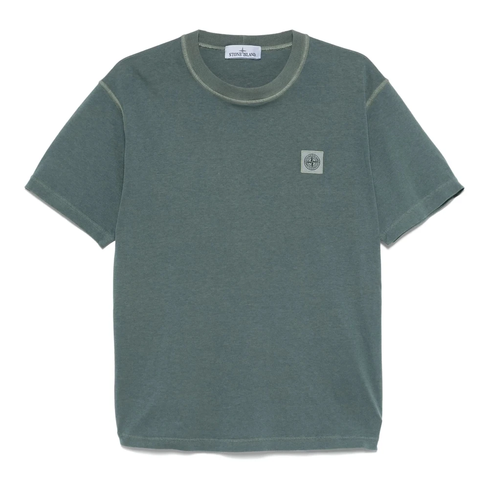 Stone Island Casual Katoenen T-shirt Green Heren