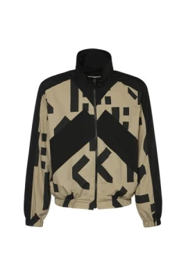 Monogram Patchwork Zip-Up Sweatshirt