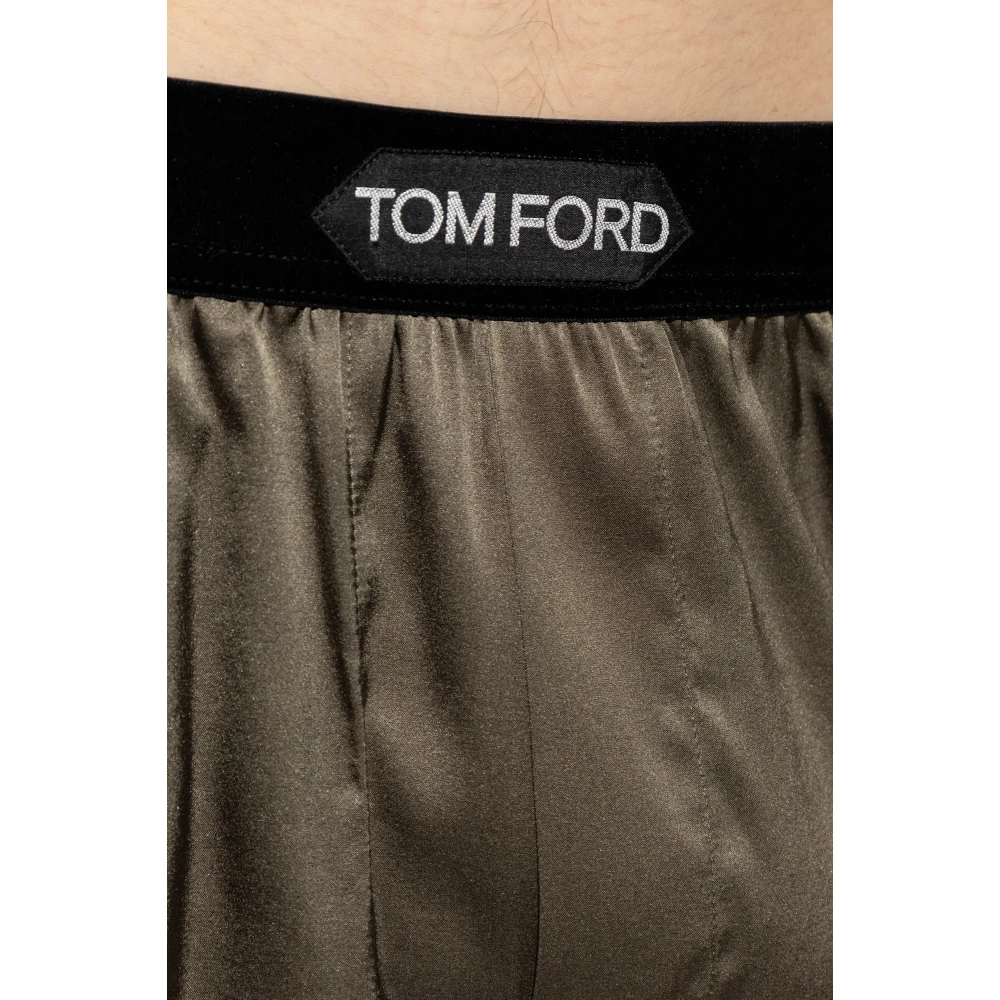 Tom Ford Zijden lingerie shorts Green Heren