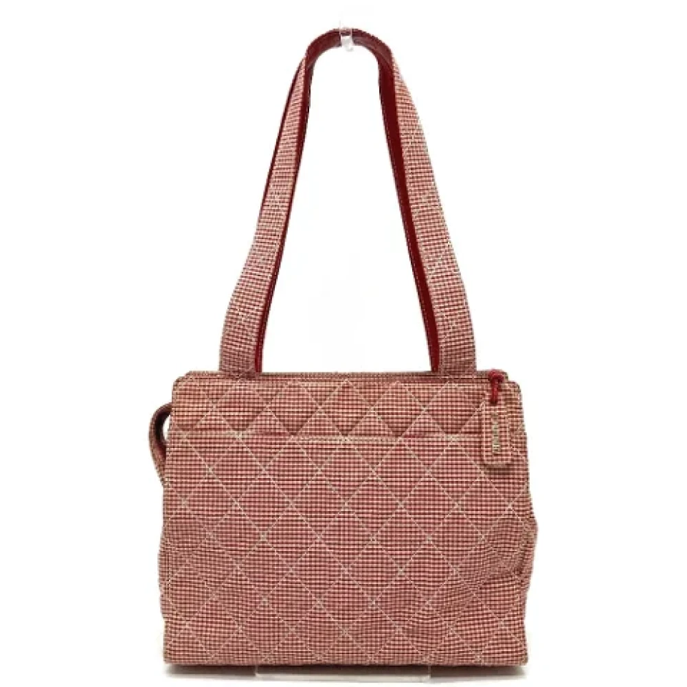 Chanel Vintage Pre-owned Cotton chanel-bags Red Dames