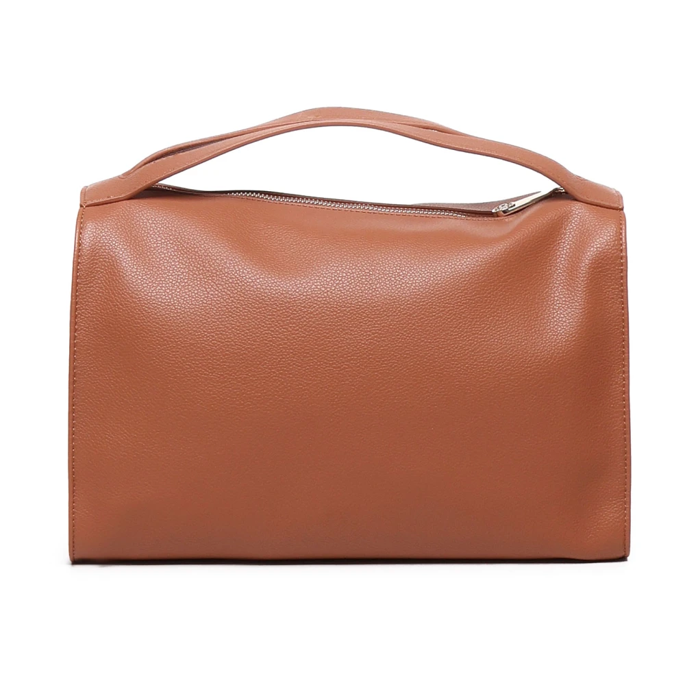 V73 Ecoleather Schoudertas met Magnetische Flap Brown Dames