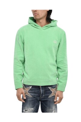 sweat-a-capuche-en-coton-terry-vert-avec-monogramme