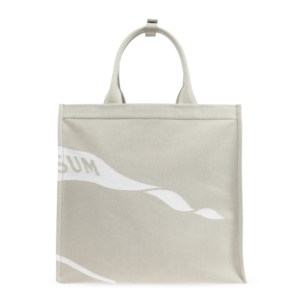 Burberry Ekd Small Shopper Tas Gray Dames