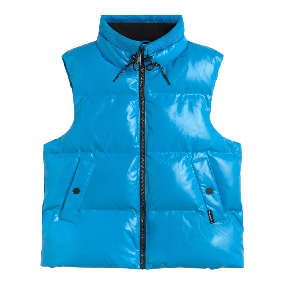 Karl Lagerfeld Gewatteerd Ritsvest Blue Dames
