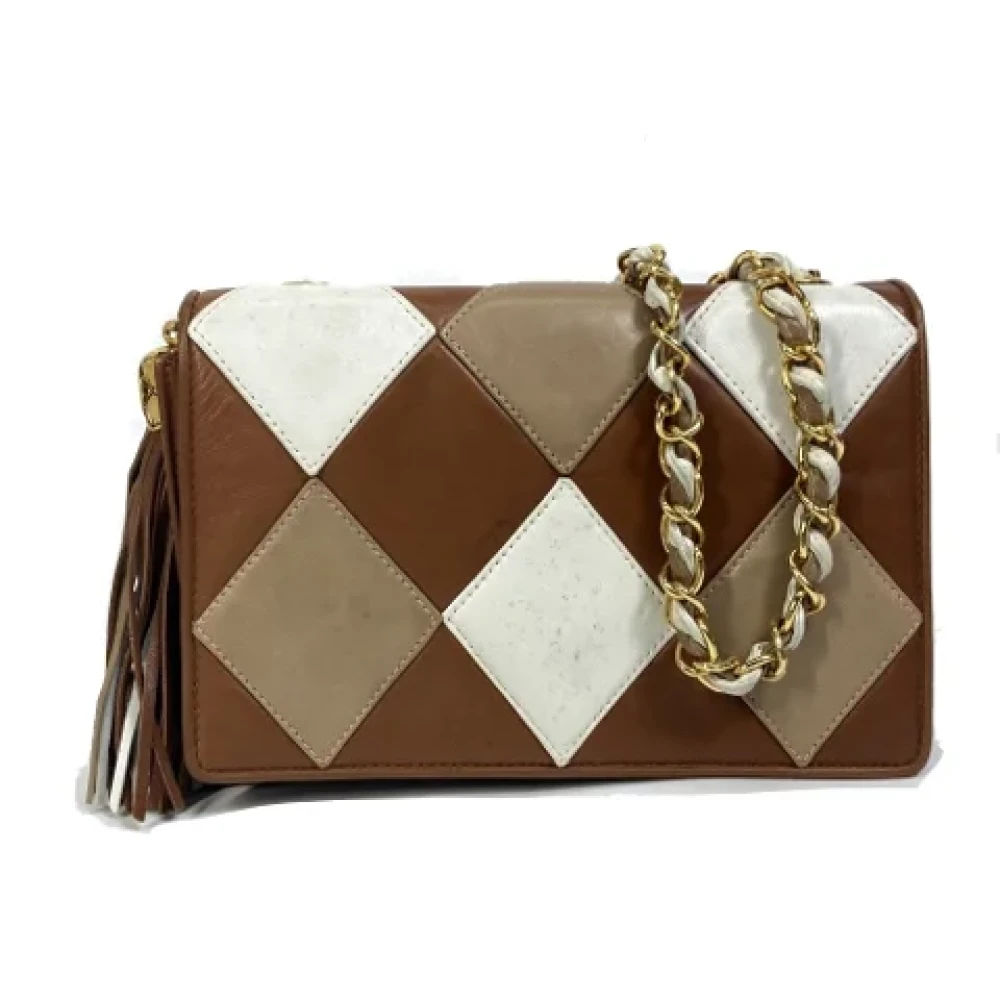 Chanel Vintage Pre-owned Leather chanel-bags Brown Dames