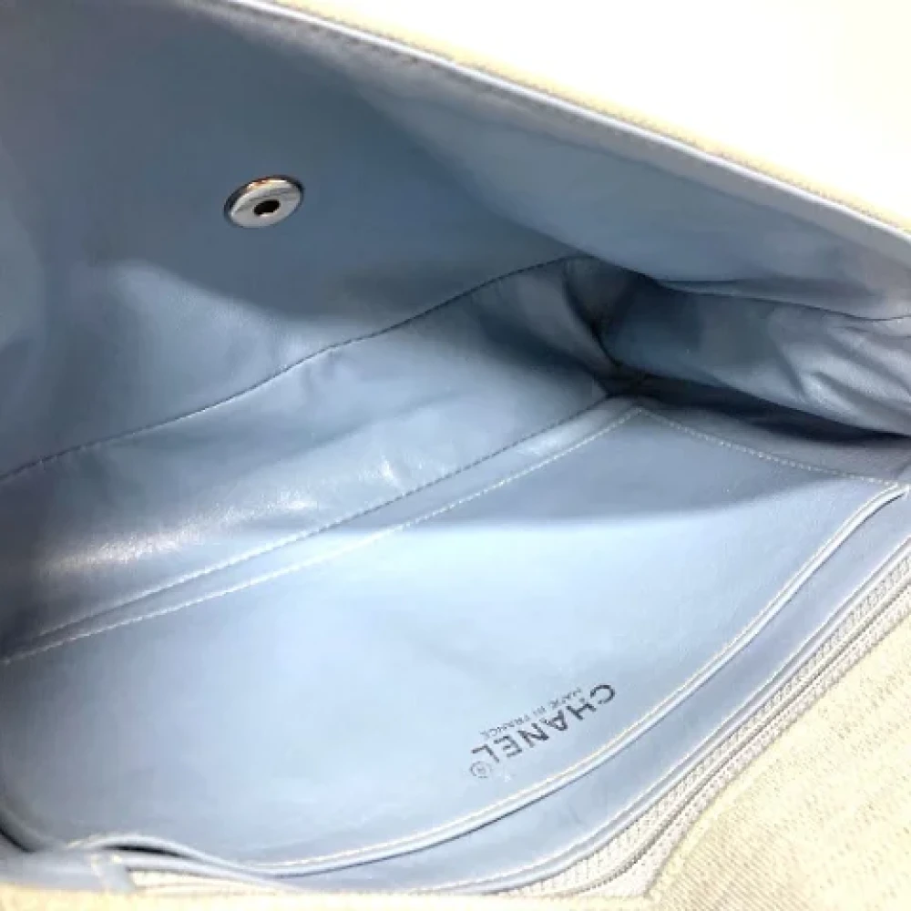 Chanel Vintage Pre-owned Cotton chanel-bags Blue Dames