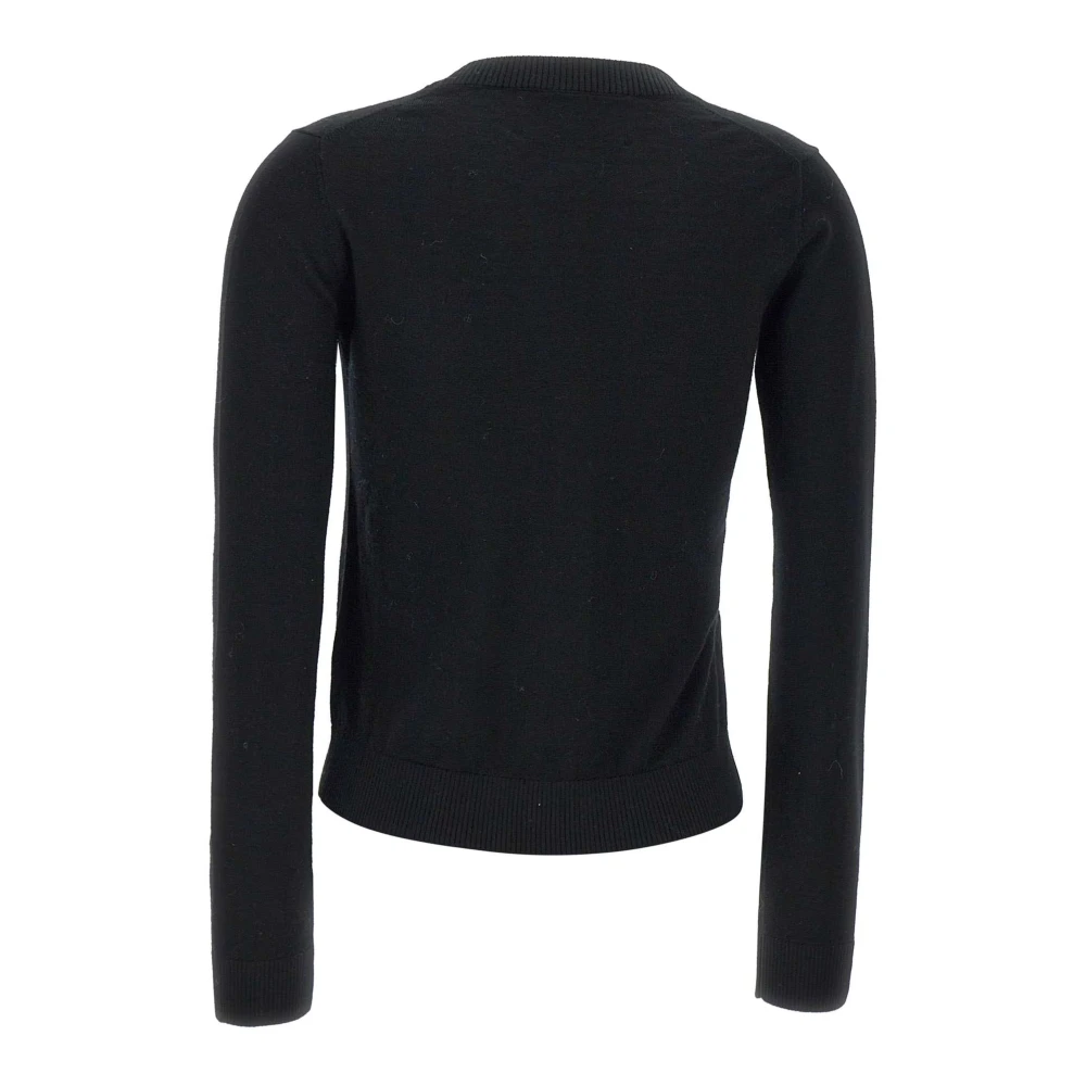 Iceberg Zwarte Wollen Vest met V-Hals Black Dames