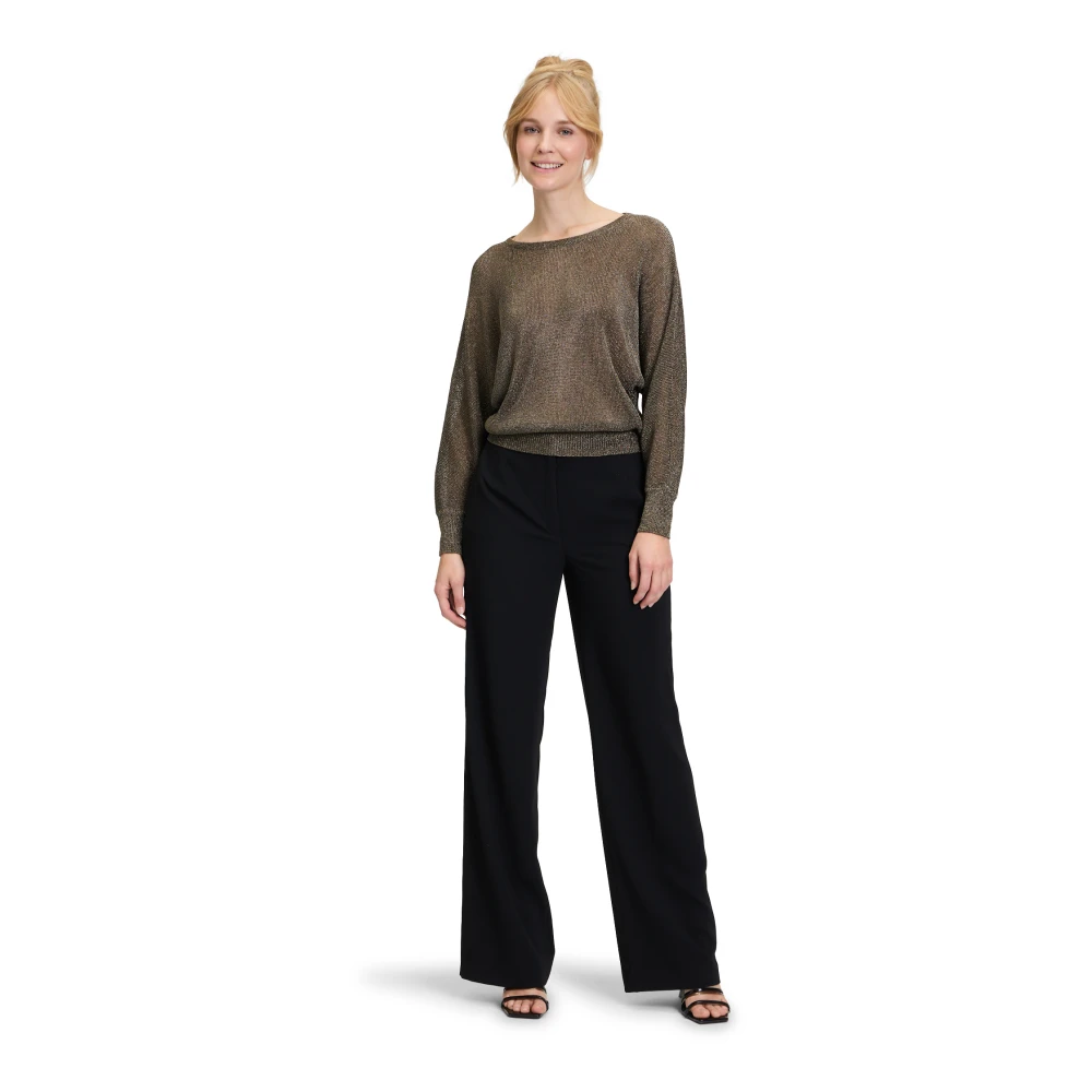 Vera Mont Batwing Sleeve Gebreide Trui Brown Dames