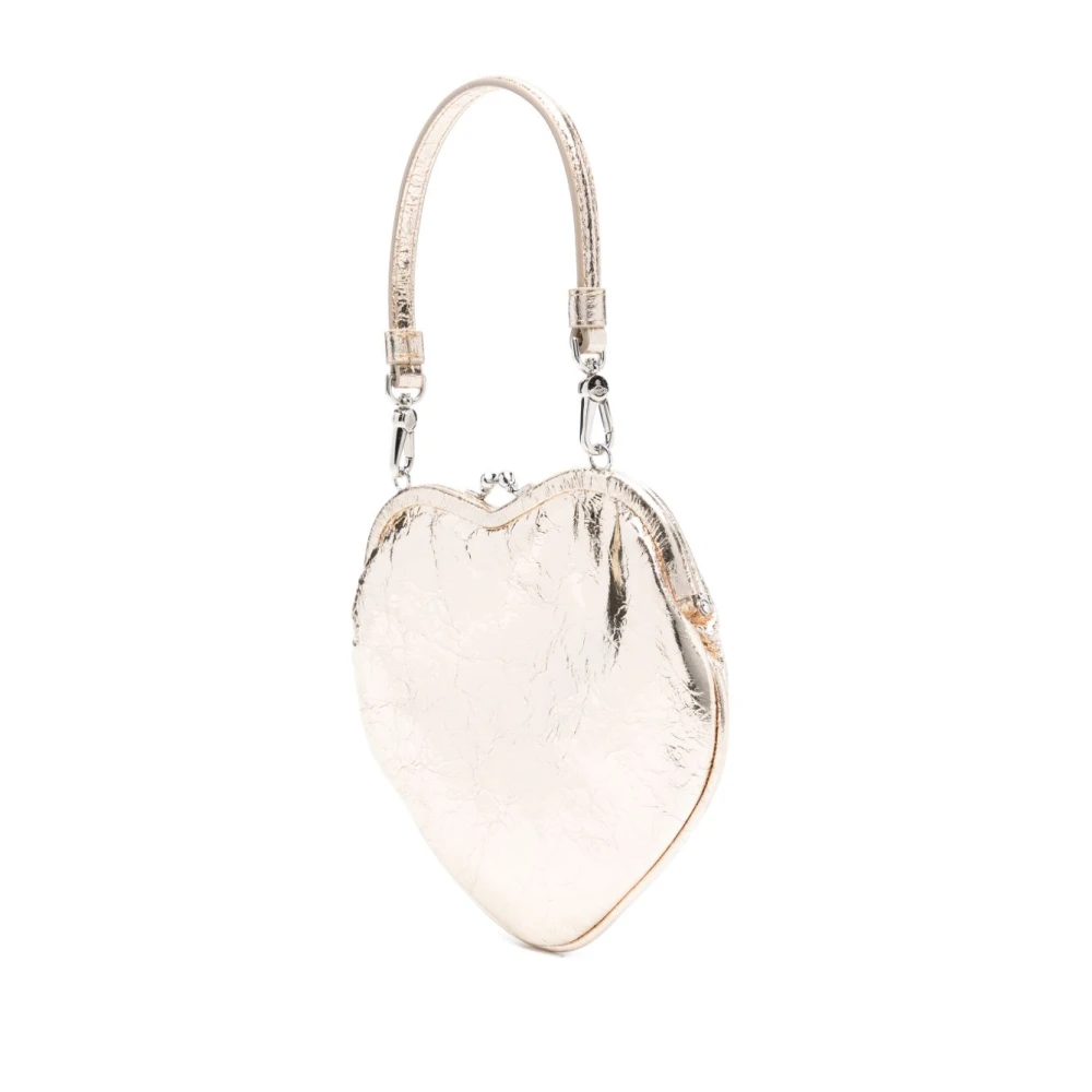 Vivienne Westwood Gouden Kiss-Lock Schoudertas Yellow Dames