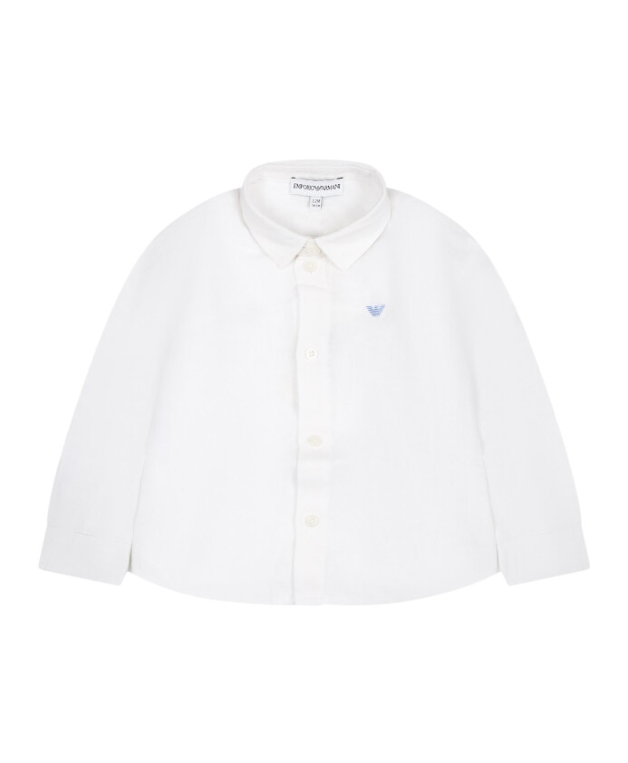 chemise-en-lin-blanc-avec-logo-aigle