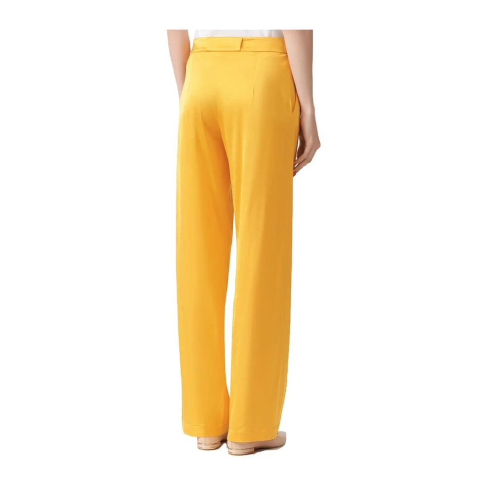 PATRIZIA PEPE Wide Trousers Orange Dames