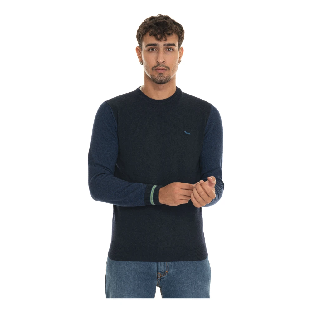 Harmont & Blaine Stijlvolle Gebreide Trui voor Mannen Blue Heren