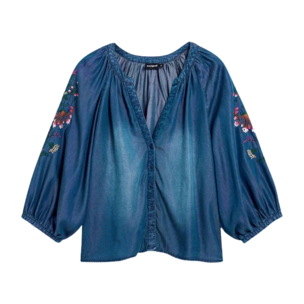 Desigual Damen Blau Blusen & Hemden, Mgröße: