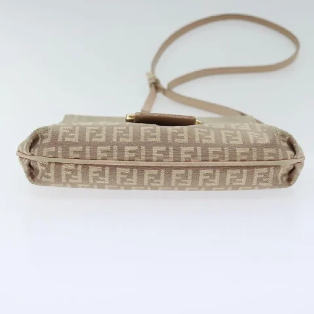 Fendi Vintage Pre-owned Canvas fendi-bags Beige Dames