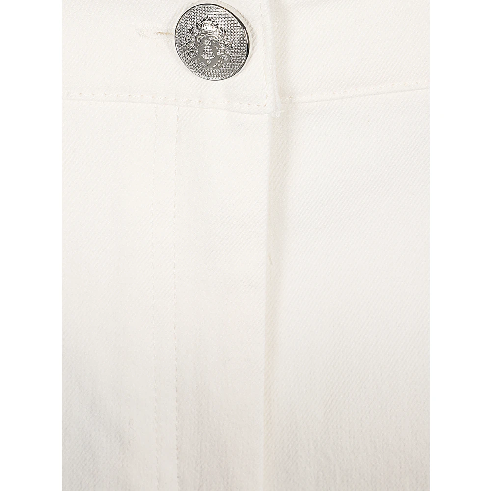 Marella Witte katoenen broek White Dames