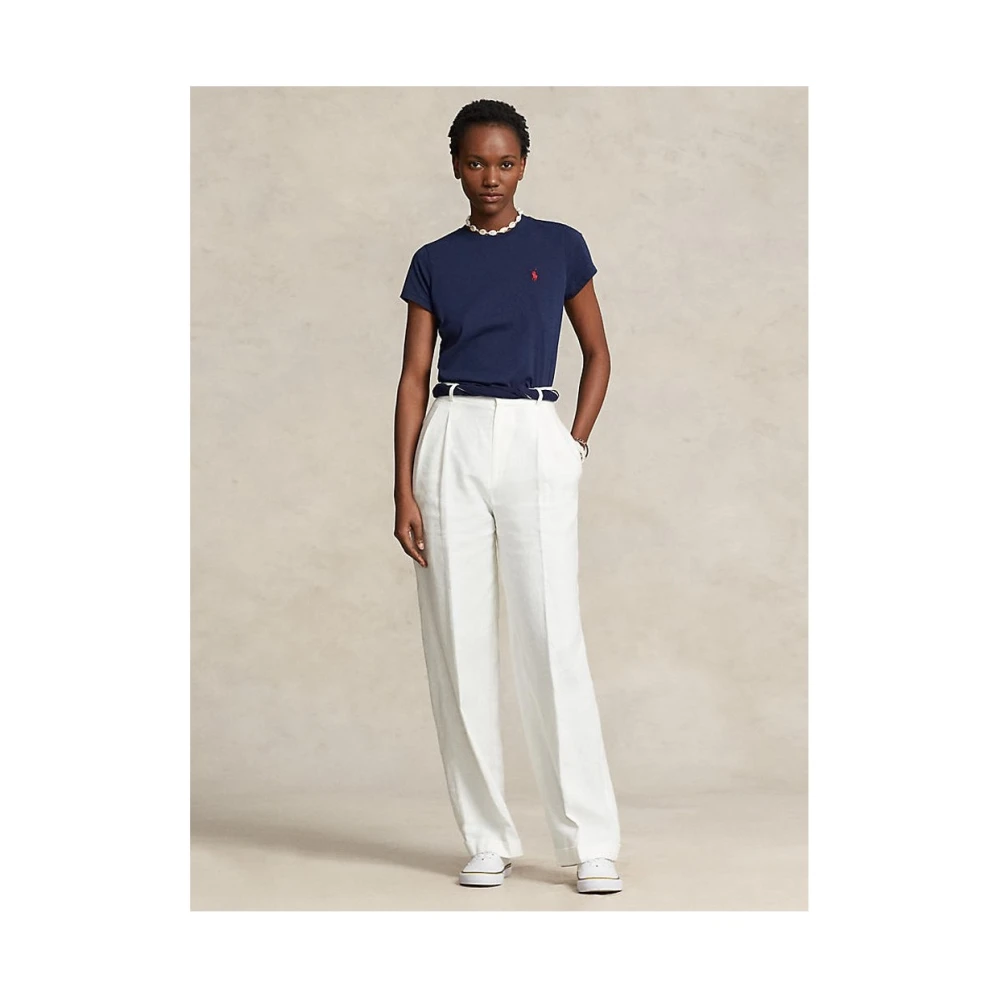 Ralph Lauren Polo Shirt met Pony Logo Blue Dames