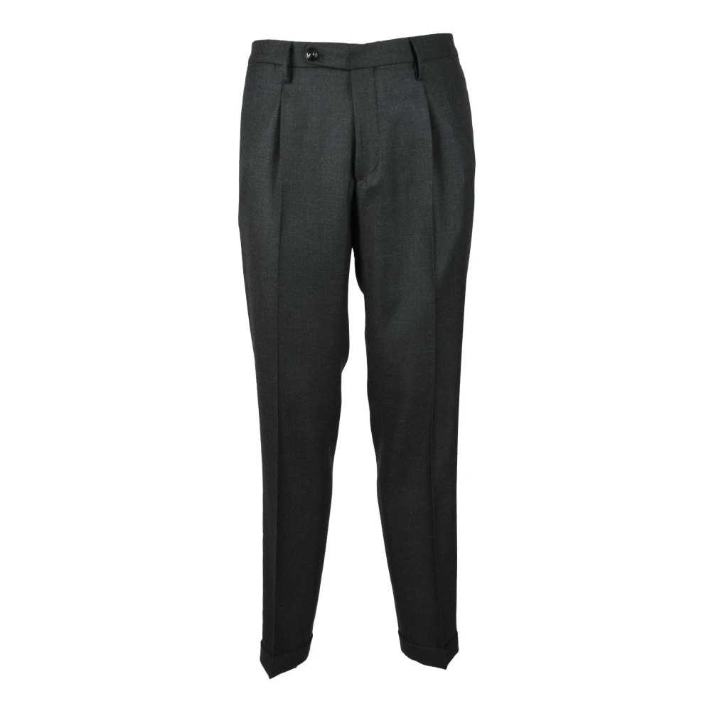 Michael Coal Wolmix stijlvolle broek Black Heren